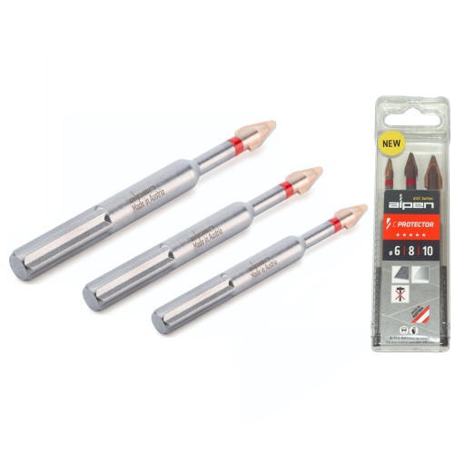 Сверла 6,8 и 10 мм, керамогранит ALPEN PROTECTOR