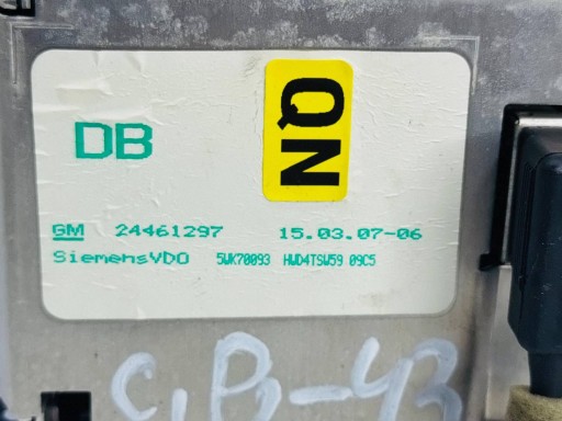 display OPEL VECTRA C 24461297 03-09 EKRAN MONITOR, MULTIMEDIA