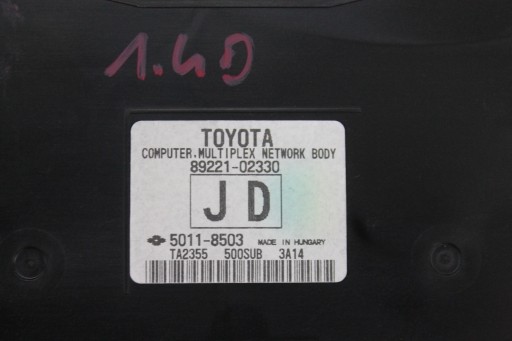 modulo Centralina BSI 89221-02330 AURIS II E18 HB 12-18