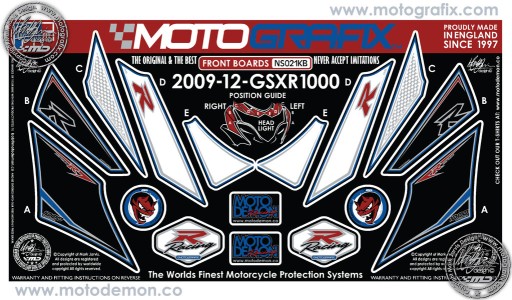 ПЕРЕДНИЙ ШПОН SUZUKI GSXR 1000 2012