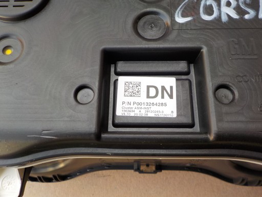 dials dials opel corsa d 1,7 cdti P0013264285