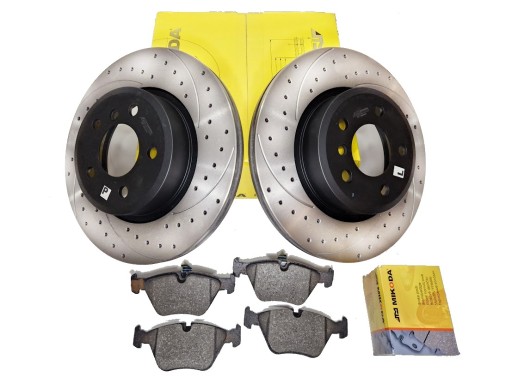 0288S - Диски mikoda GT Задні + колодки VW PASSAT B6 B7 CC