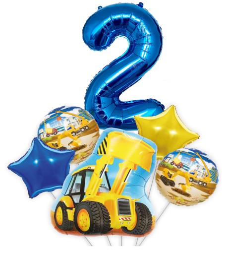 ФОЛЬГОВАНА КУЛЯ CYFRA 2 ДВА БУЛЬДОЗЕРНІ ЕКСКАВАТОРИ HEL