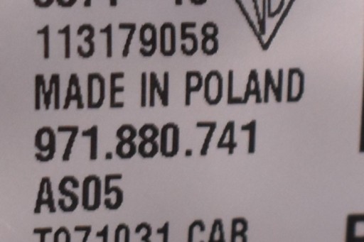 IDEALNA strešný airbag POWIETRZNA ľavá PORSCHE PANAMERA 971 1