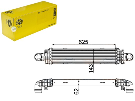 HEL8ML 376 - ІНТЕРКУЛЕР HELLA 2045000200 A 127012N MS4593