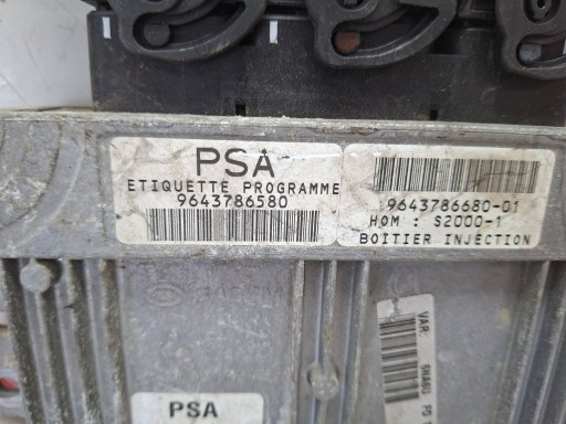 control unit of the engine 9643786680 9643786580 CITROEN PEUGEOT 1.8 16V