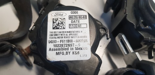 FORD MONDEO MK5 Gurten Sicherheits heck DG93F611B68