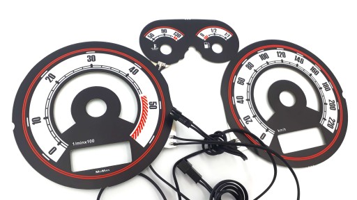 VW Transporter t5 диски одометра Indiglo шаблон 2