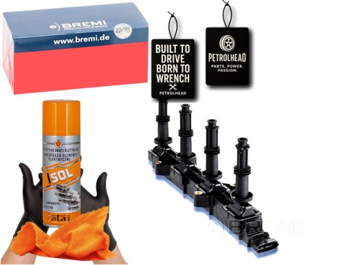 BMI20527#ECS-PCP+K - Катушка зажигания opel 2.2 vectra c bremi #petrolhead pro+ kit4