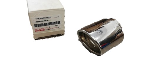 TOYOTA YARIS 11-17 НАКОНЕЧНИК ВИХЛОПНОЇ ТРУБИ ХРОМ ОРИГІНАЛ