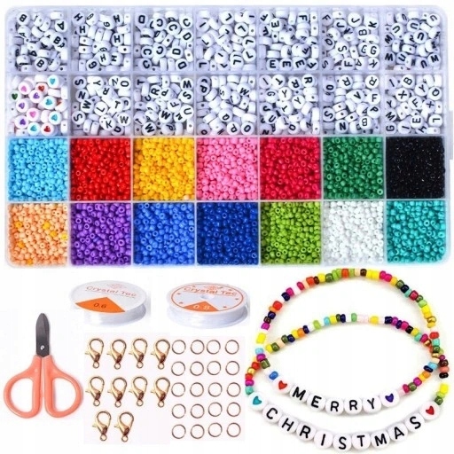 НАБІР ДЛЯ ВИГОТОВЛЕННЯ БУКВ БРАСЛЕТІВ З БИСЕРУ