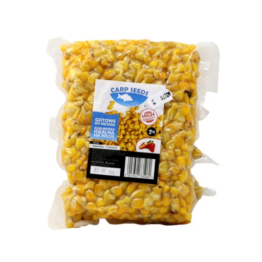 Наживка Carp Seeds, поплавковий і грунтовий спосіб, 1 кг кукурудзи