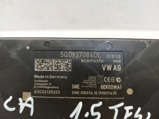 SEAT ATECA 575 module control unit 5Q0937084DL