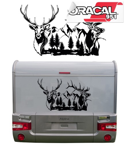 Наклейка для каравану кемпінгу 73X44 см