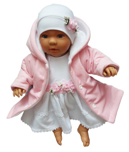 КОМПЛЕКТ для хрещення з 4 ПРЕДМЕТІВ СУКНЯ EMILKA COTTON 74 р