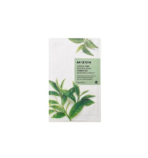 MIZON_ Maska v laloku_ Joyful Time Essence Mask - Zelený čaj
