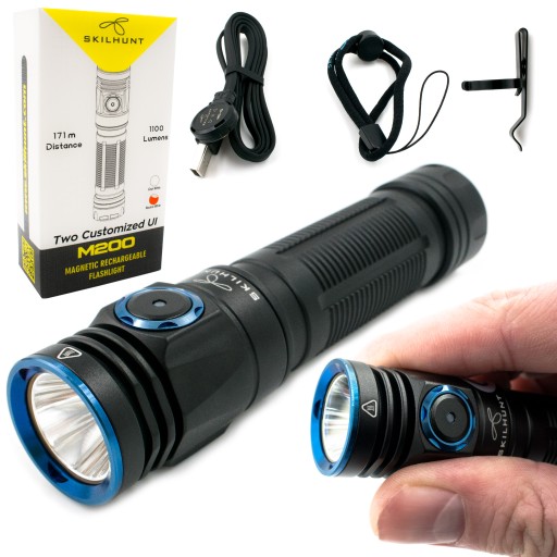 Светодиодный фонарик SKILHUNT M200 RC XP-L 1100LM