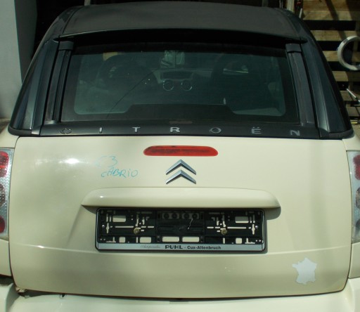 CITROEN C3 CABRIO PLURIEL trunk door boot KDCB