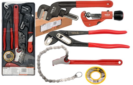 НАБОР ИНСТРУМЕНТОВ ДЛЯ САНТЕХНИКОВ + КАРТРИДЖ YT-55481