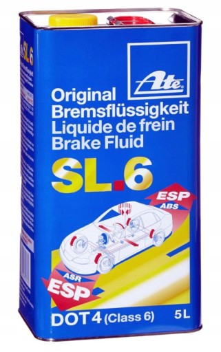 ГАЛЬМІВНА РІДИНА ATE SL6 DOT4 5л