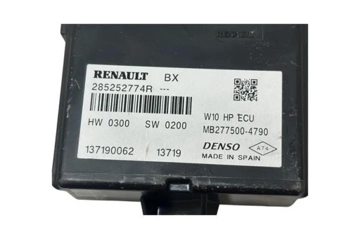 Другие модули renault zoe (bfm_) 285252774r electric 2019