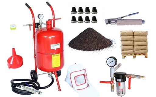 СИФОННЫЙ ПЕСКОСТРУЙНЫЙ АППАРАТ 38Л 8 НАСАДОК АБРАЗИВ БЕСПЛАТНО