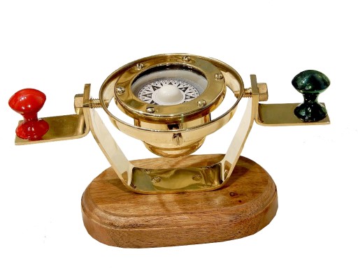 Корабельный автобус наклонный компас гравюра м