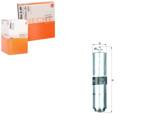 763D - ТОПЛИВНЫЙ ФИЛЬТР BMW KNECHT