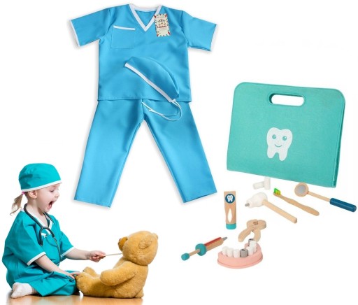 ПОЛЬСЬКИЙ КОСТЮМ МАЛЕНЬКОГО СТОМАТОЛОГА R.104 Іграшка ДОКТОРА Тукі