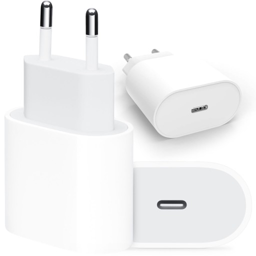 Oryginalna ładowarka sieciowa Apple 20W MHJE3ZM/A biała USB