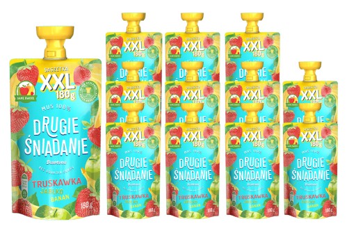 Другий сніданок Мус 100% полуниця яблуко банан 180 г