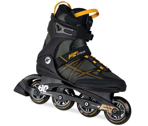 Чоловічі прогулянкові роликові ковзани K2 FIT 80 BOA, розмір 45