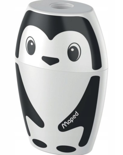 Точилка ручна, з контейнером Maped, біла, чорна