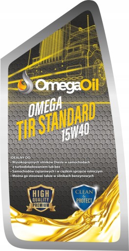Польское масло Omega TIR STANDARD 15W40 20L