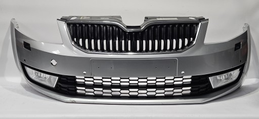 front bumper grille SKODA OCTAVIA III 12- PDC washers original 5E0807221