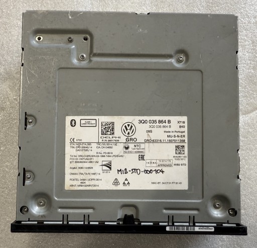 3Q0035864B 3Q0 - Vw golf vii lift vw navigation media 3q0035864b.....