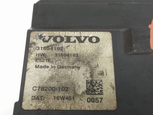 modulo del cofano 31654192 Volvo S90 II (2016- )