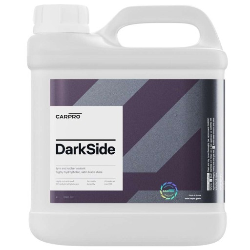 CarPro DarkSide 4L, високогідрофобна шина та гумове покриття