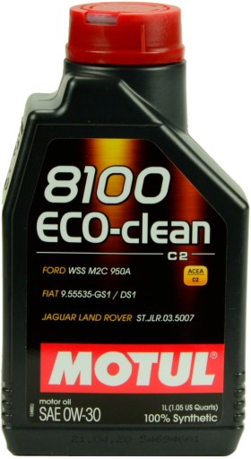 MOTUL 8100 ECO-CLEAN 0W30 ACEA C2 API SN 1л