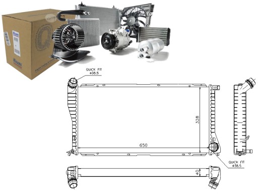 NIS60634A/RS7 - РАДИАТОР ДВИГАТЕЛЯ NISSENS NIS, 60634A