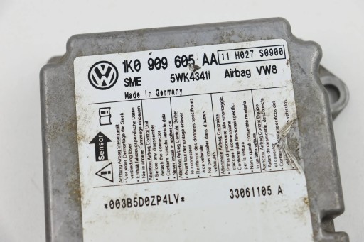 SKODA OCTAVIA II MK2 Module SENSOR Airbag Airbag 1K0909605AA