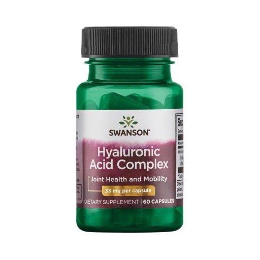 SWANSON Hyaluronic Acid Complex Podpora funkcií pohybového aparátu 60 kapsúl