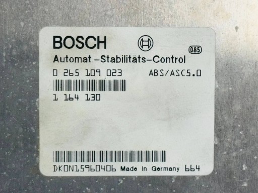control unit of the engine BMW 0265109023 1164130