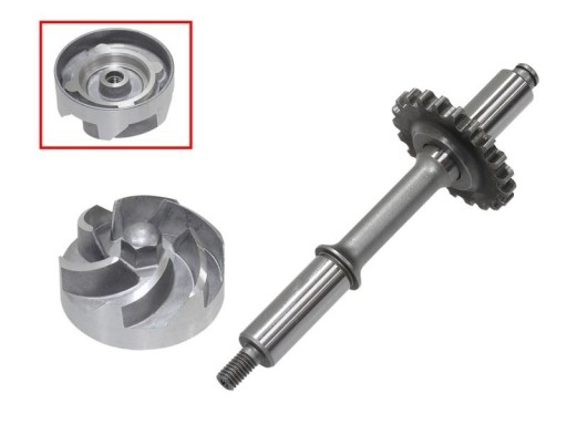 AT-10073A - BRONCO 2022/01 ВАЛ І РОБОЧЕ КОЛЕСО ВОДЯНОГО НАСОСА KAWASAKI