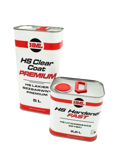 ПРОЗРАЧНЫЙ ПОКРЫТИЕ HS 5L + БЫСТРЫЙ ОТВЕРДИТЕЛЬ HML