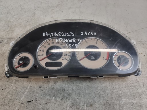 quadro strumenti TACHIMETRO contagiri OROLOGIO OE P04685825AH CHRYSLER GRAND VOYAGER IV 2.5 CRD 01r