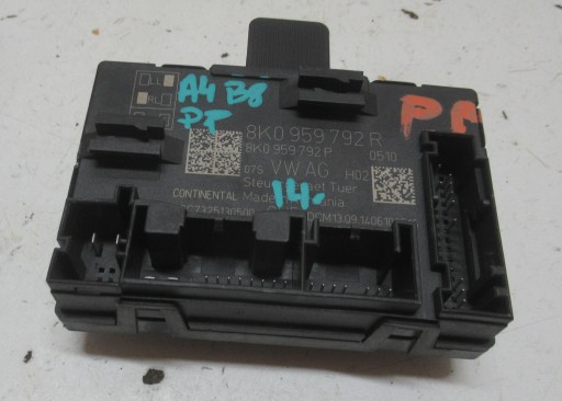 AUDI A4 B8 FL 2.0 TFSI 14R modul Tür rechts vorne 8K0959792R