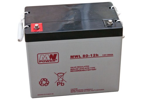 Mwl 80-12h: agm акумулятор 12v/80ah, 260*168*216 (t16) th 228