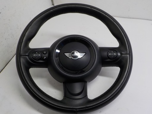 MINI COOPER R56 R57 R58 R60 COUNTRYMAN steering wheel, leather MULTI airbag