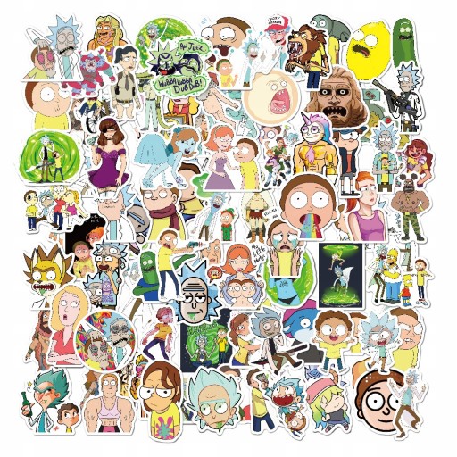 Rick&Morty Bomb Sticker Набор Наклеек